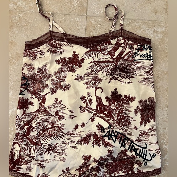 NWT new ZADIG & VOLTAIRE THIN STRAPS TOP blouse - Picture 5 of 10